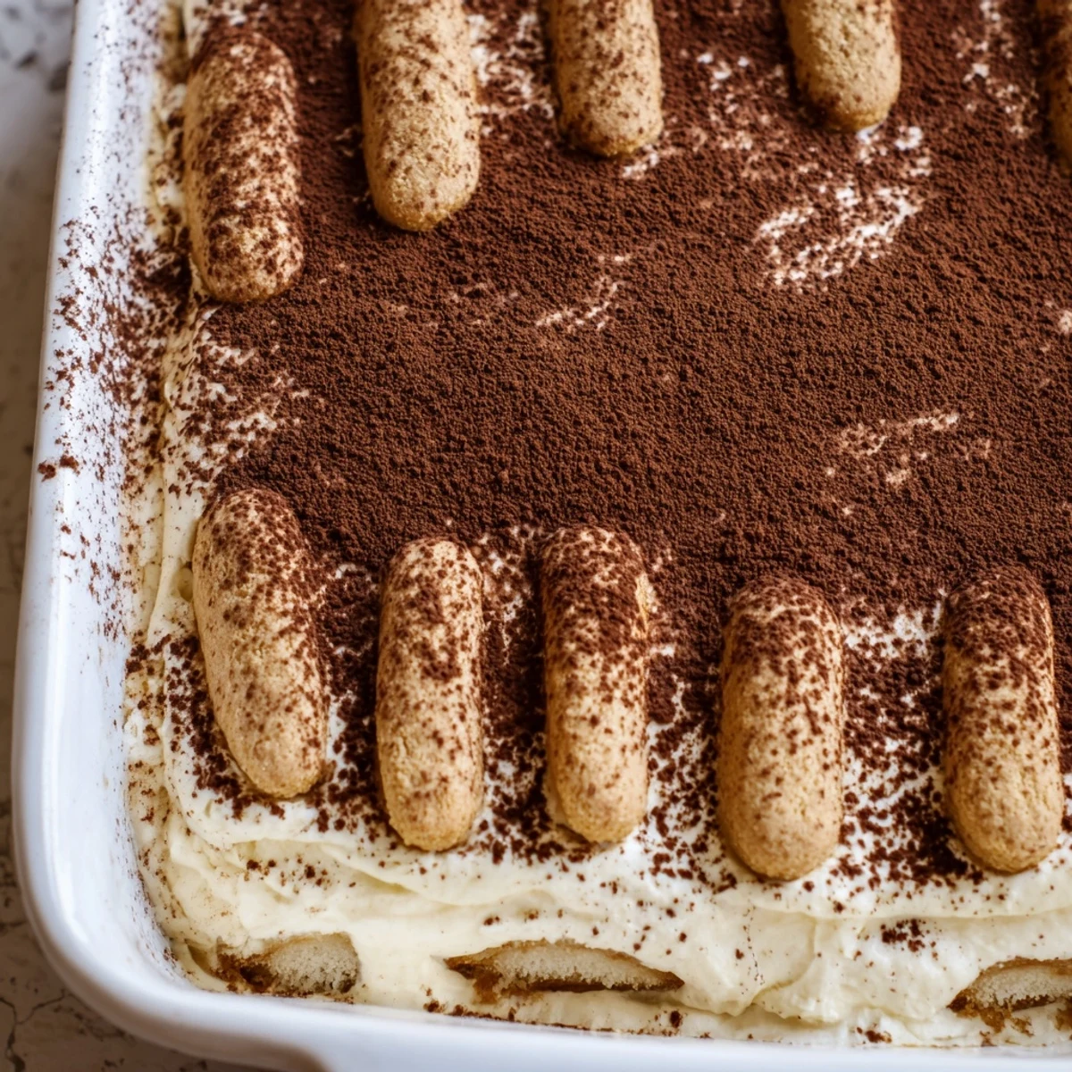Elegant Earl Grey tiramisu dessert with fluffy mascarpone cream and bergamot tea infusion