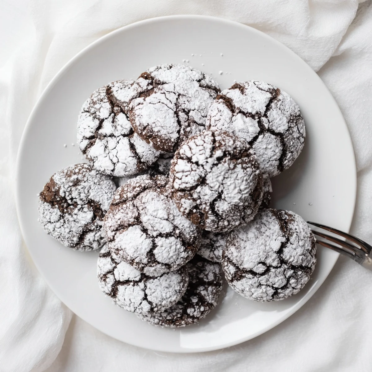 Warm spiced gingerbread crinkle cookies with cracked tops and molasses flavor