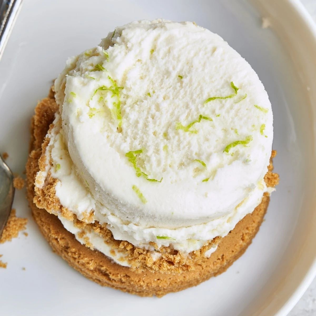 Homemade Key Lime Pie Ice Cream Sandwiches, creamy tart center sandwiched between golden cookies