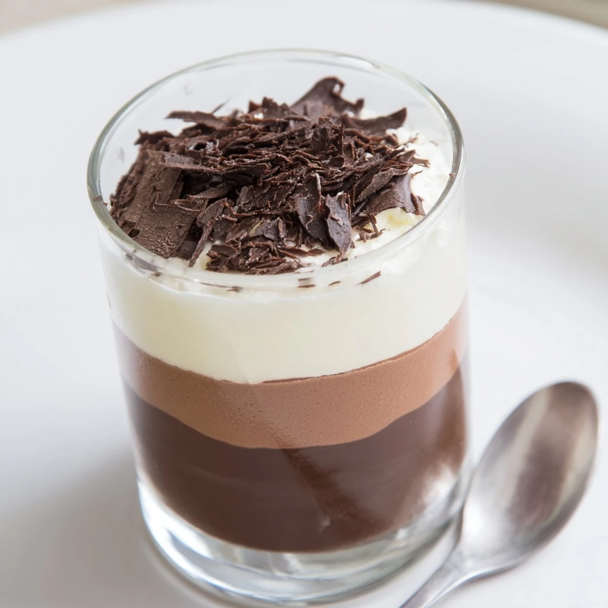 Serve Triple Chocolate Mousse Cups in small glasses for rich, creamy bites