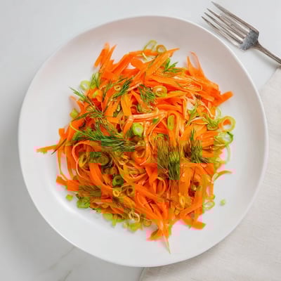 Marinated Lemon Dill Carrot Salad